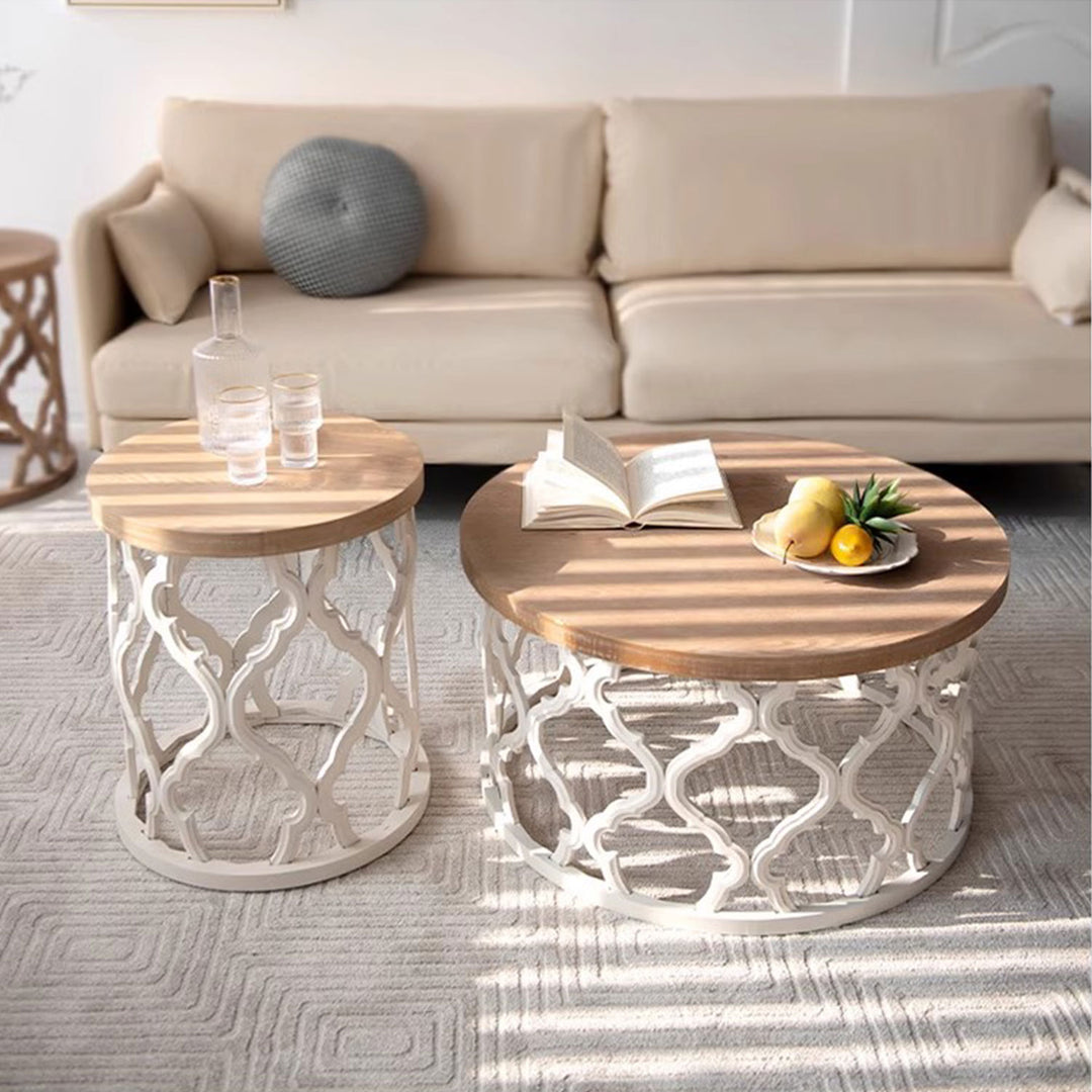 Rustic Coffee and Side Table Present Them
