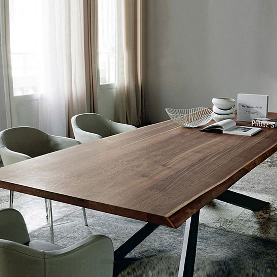 MAS-1468 Masdio Rustic Industrial Wooden Dining Table Masdio