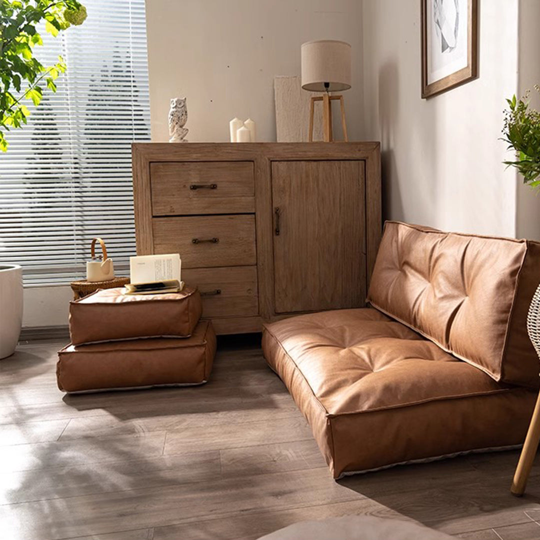 MAS-2077 Masdio Modern Leathaire Floor Sofa Masdio