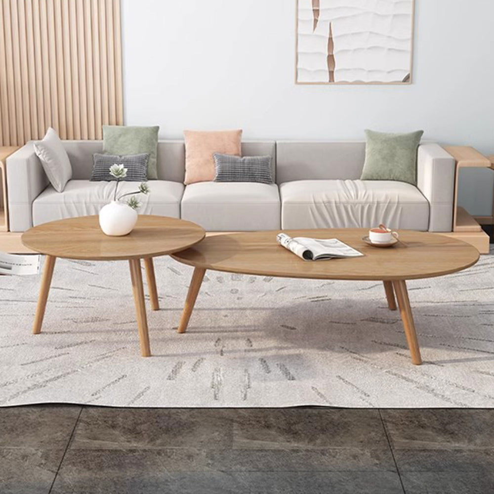 Nordic Nestable Solid Wood Coffee Table Present Them