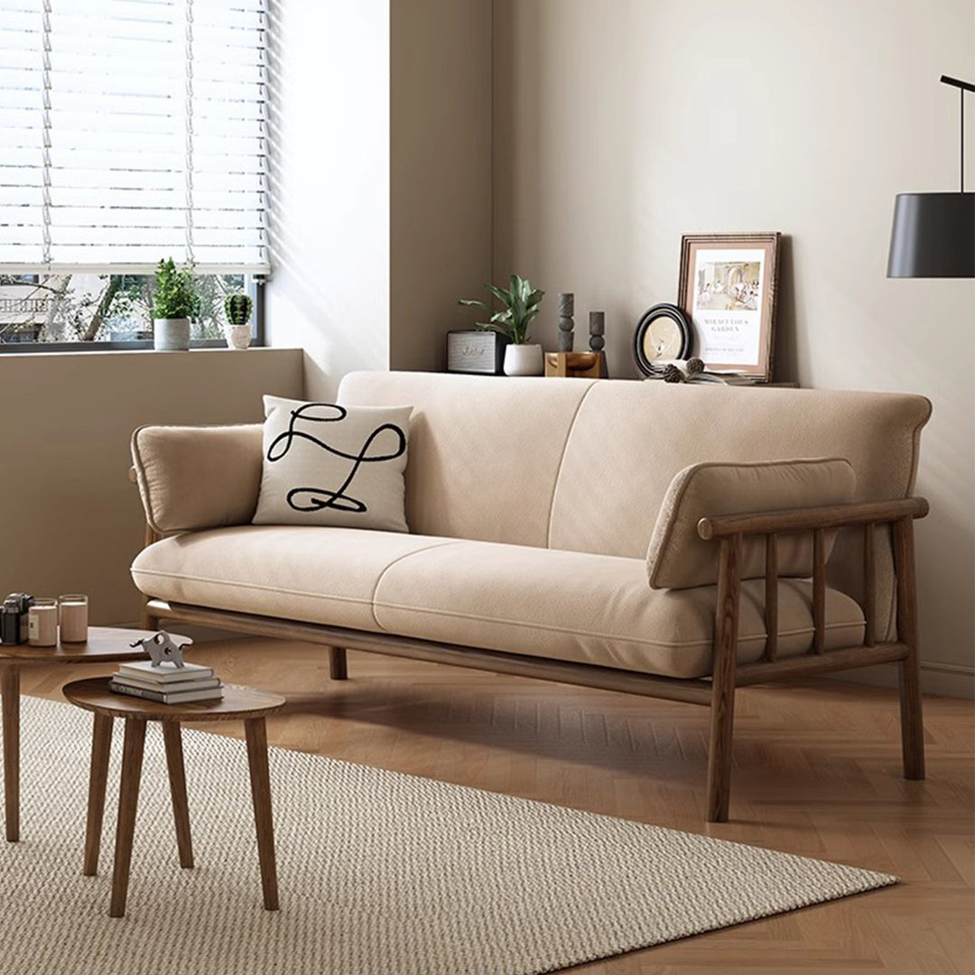 MAS-2076 Masdio Japandi Solid Wood Sofa Masdio