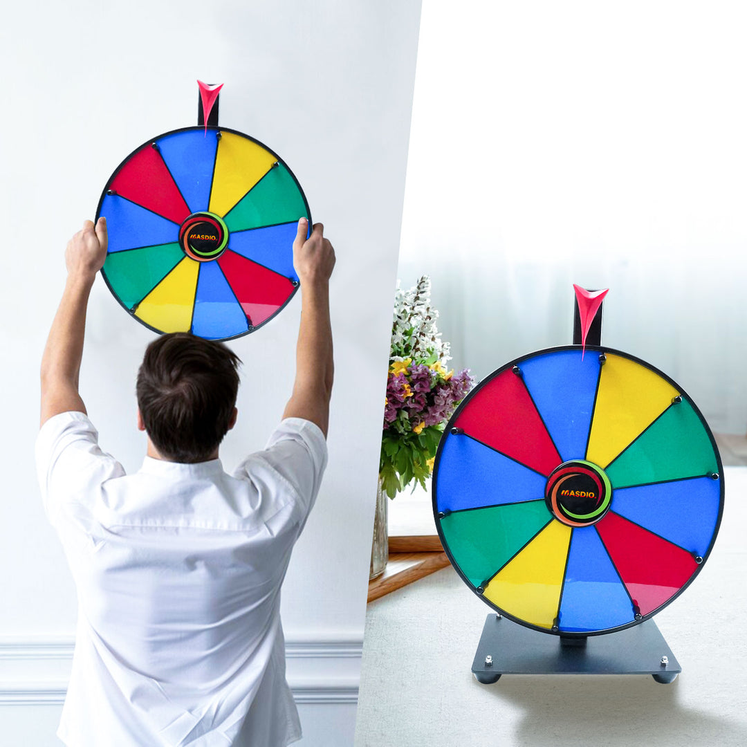 Masdio 12" 10-Slot Prize Wheel Masdio