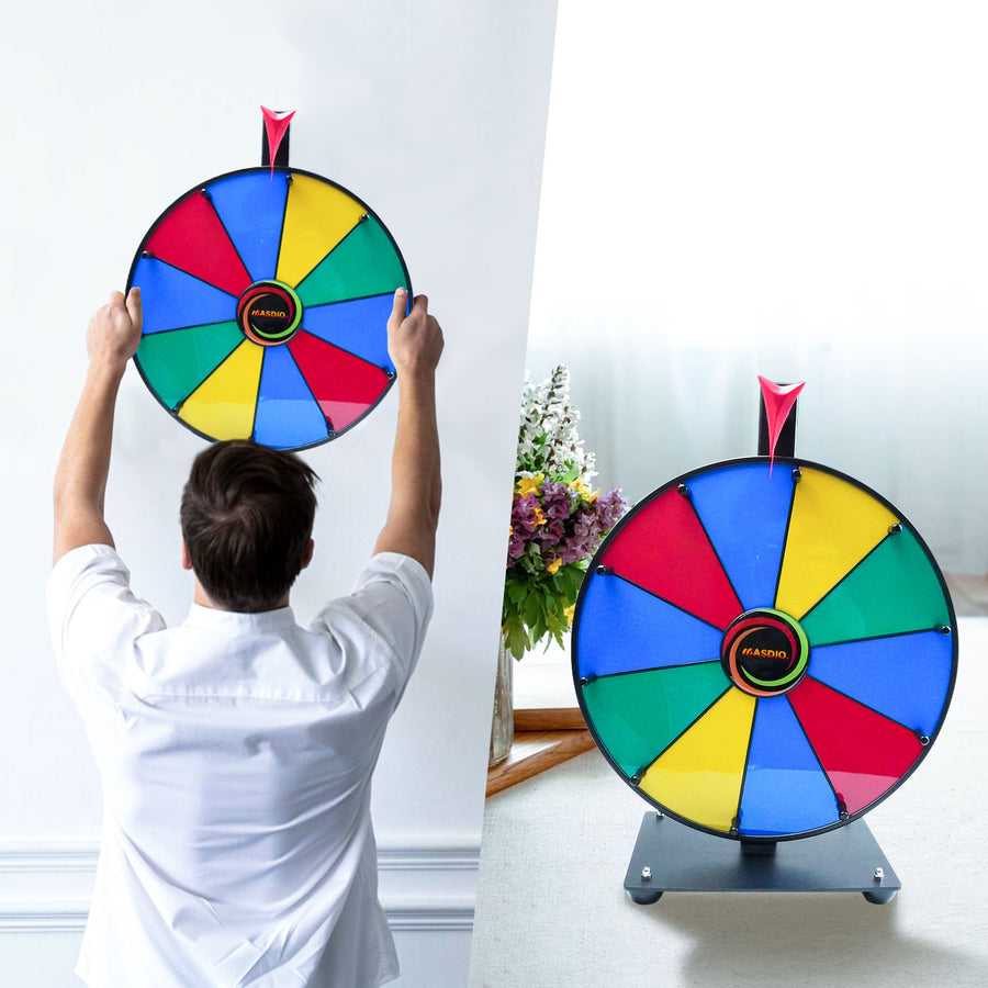 Masdio 12" 10-Slot Prize Wheel Masdio