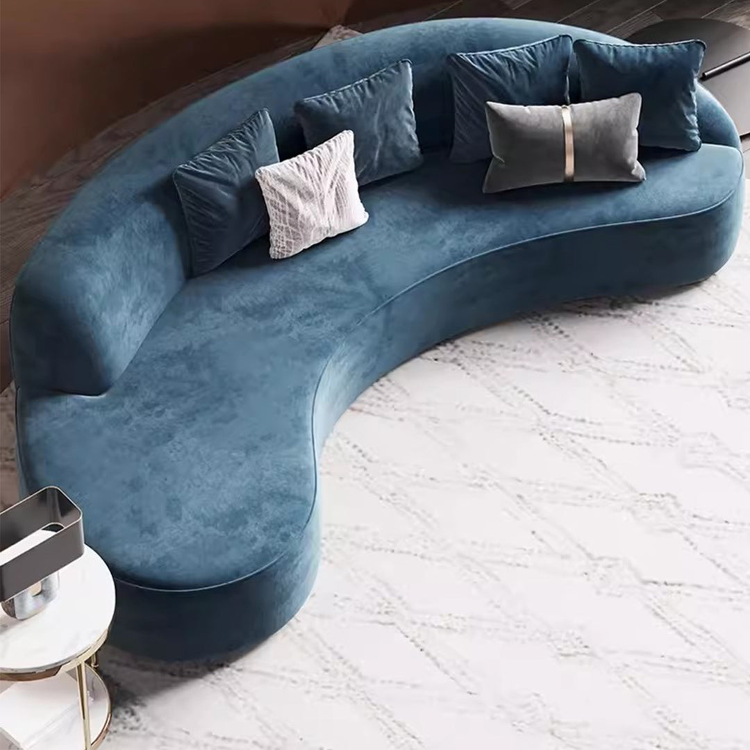MAS-2027 Masdio Modern Curved Velvet Sofa Masdio