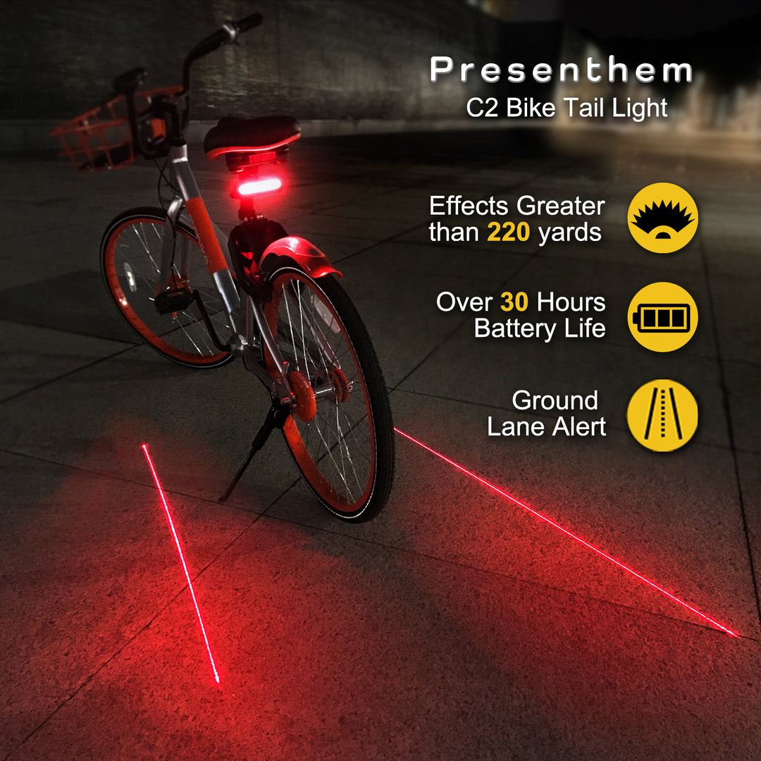 C2 Rechargeable Bike Tail Light LED Masdio