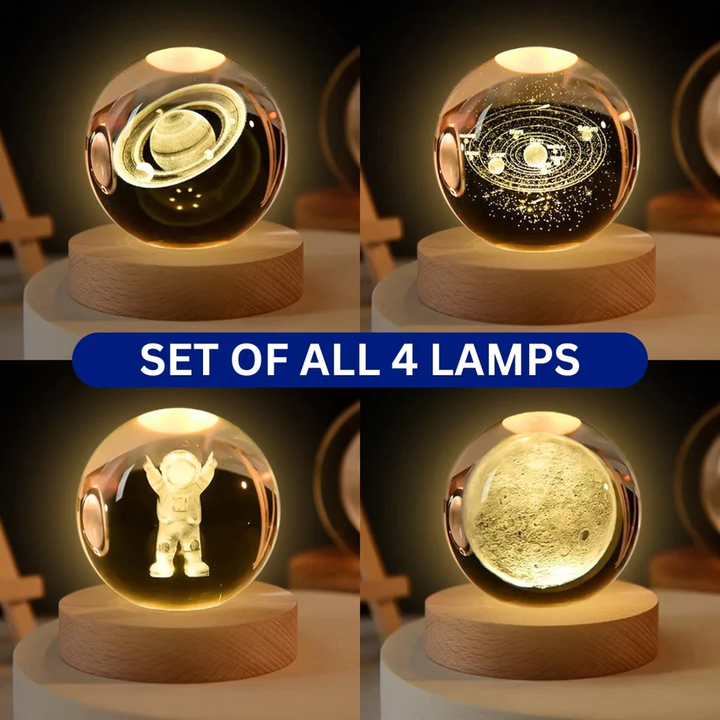 Crystal Ball Night Light Present Them
