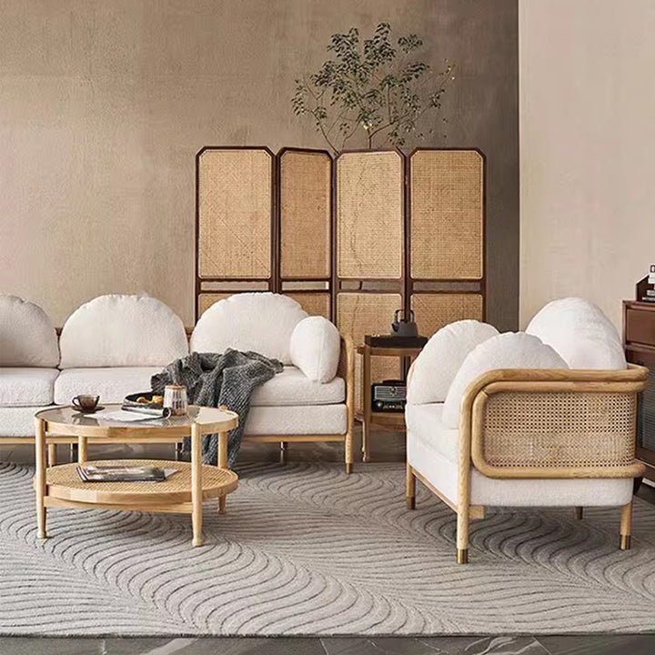 MAS-2107 Masdio Japandi Rattan Sofa Masdio