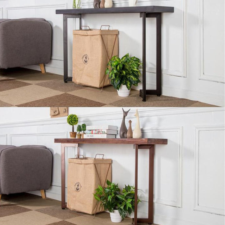 Masdio Handcrafted Rustic Solid Wood Console Table Masdio