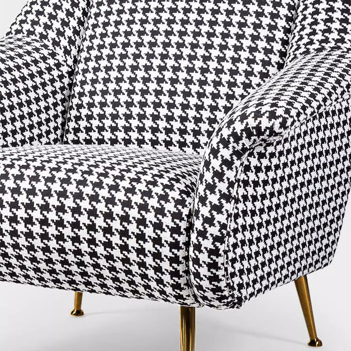 Modern Luxury Houndstooth Chair and Sofa Present Them