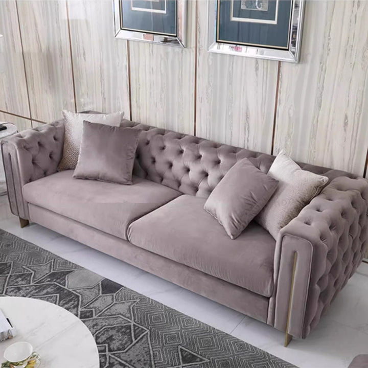 MAS-2162 Masdio Victorian Velvet Tufted Sofa Masdio