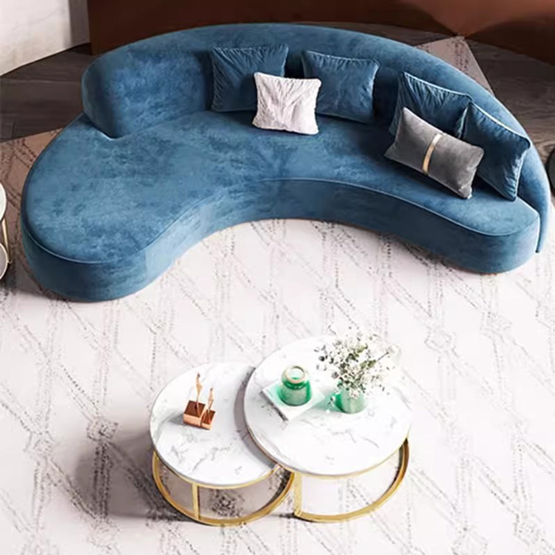 MAS-2027 Masdio Modern Curved Velvet Sofa Masdio