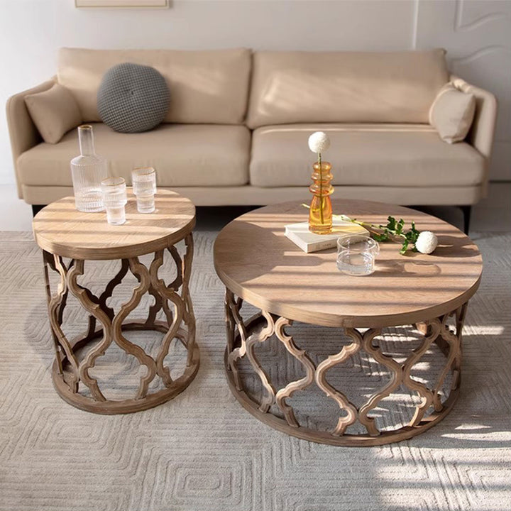 Rustic Coffee and Side Table Present Them