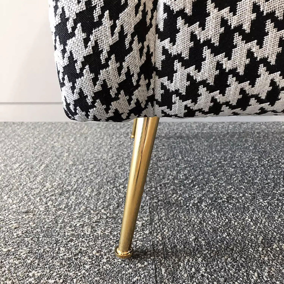 Modern Luxury Houndstooth Chair and Sofa Present Them