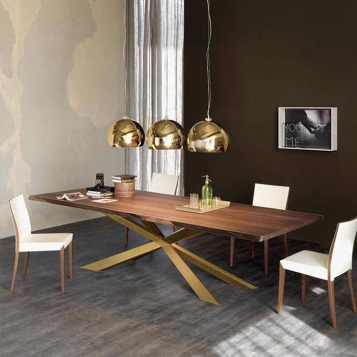 MAS-1468 Masdio Rustic Industrial Wooden Dining Table Masdio