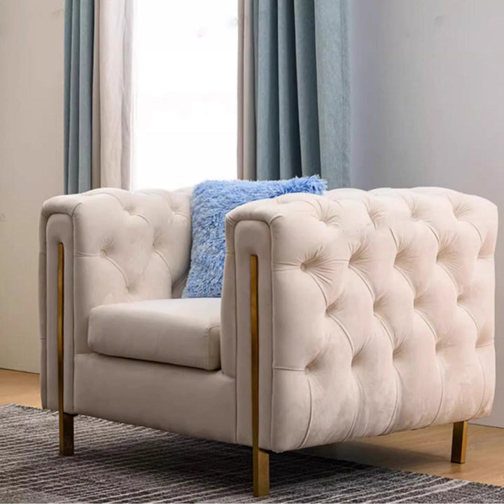 MAS-2162 Masdio Victorian Velvet Tufted Sofa Masdio