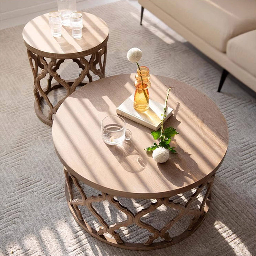 Rustic Coffee and Side Table Present Them