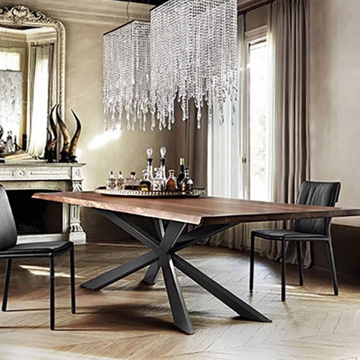 MAS-1468 Masdio Rustic Industrial Wooden Dining Table Masdio