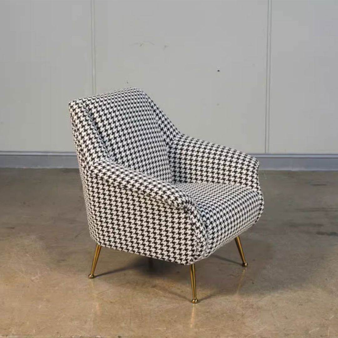 Modern Luxury Houndstooth Chair and Sofa Present Them
