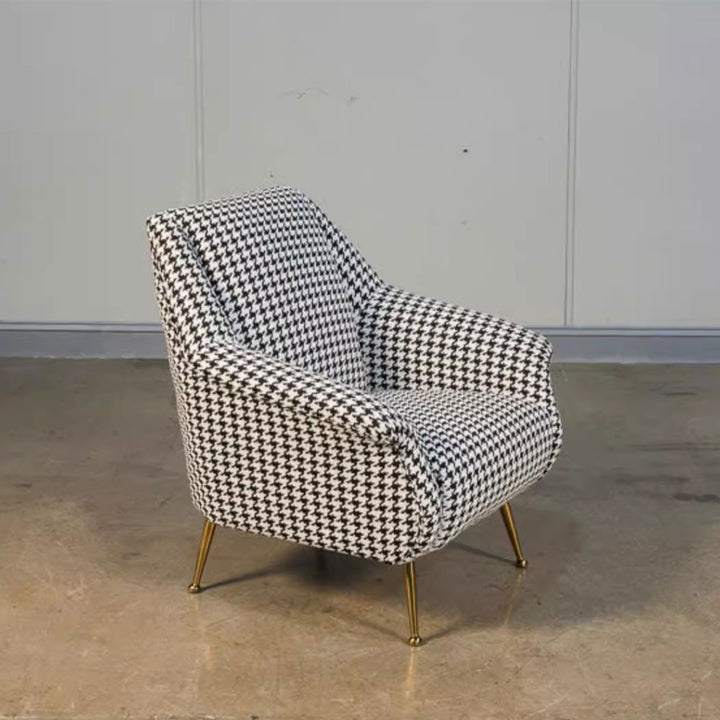 Modern Luxury Houndstooth Chair and Sofa Present Them