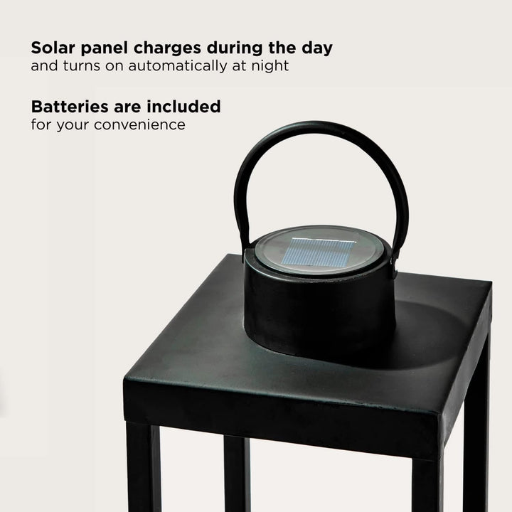 Solar Candle Holder Lantern Present Them