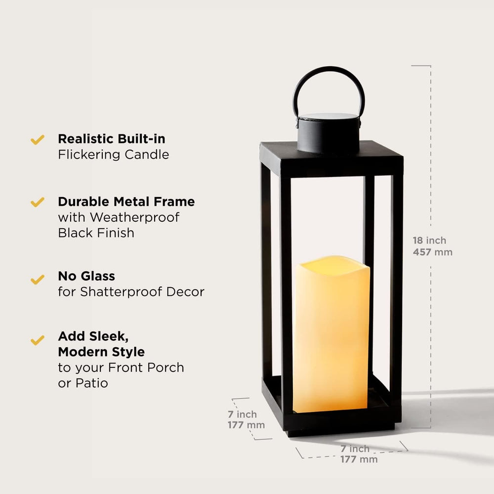 Solar Candle Holder Lantern Present Them
