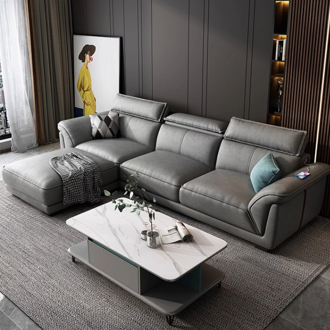MAS-2044 Masdio Modern Leather Sofa Masdio