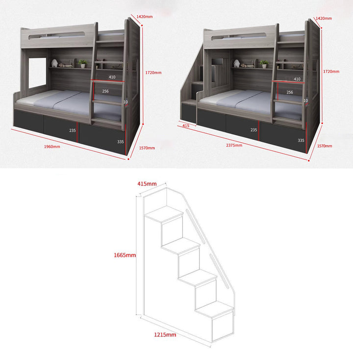 MAS-1980 Masdio Modern Double Decker Bed Masdio