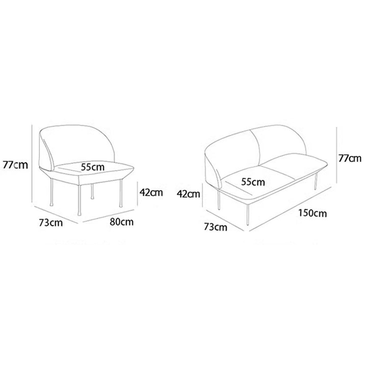 MAS-2153 Masdio Postmodern Fabric Sofa Masdio