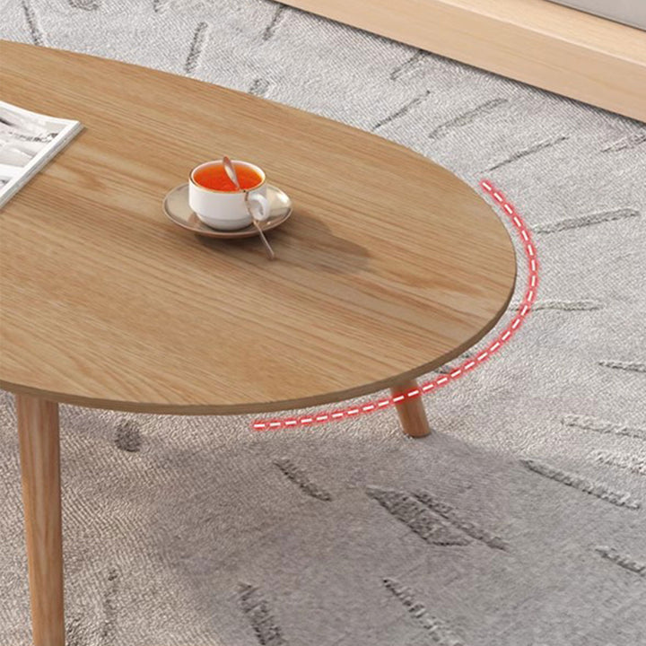 Nordic Nestable Solid Wood Coffee Table Present Them