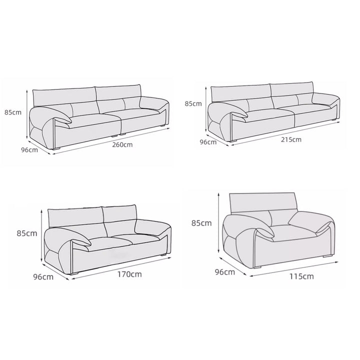 MAS-2050 Masdio Modern Leather Sofa Masdio