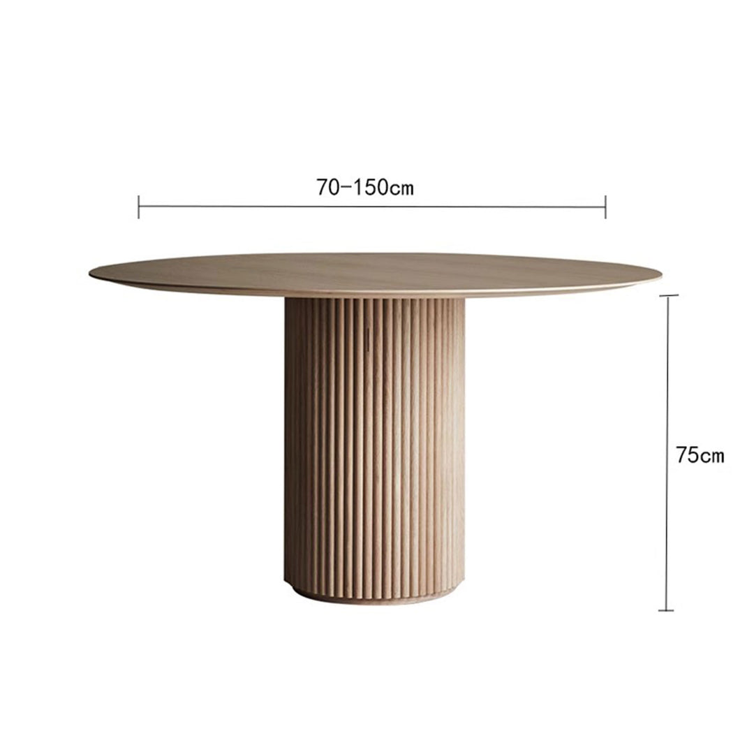 Nordic Minimalist Solid Wood Dining Table Present Them