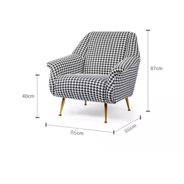 Modern Luxury Houndstooth Chair and Sofa Present Them