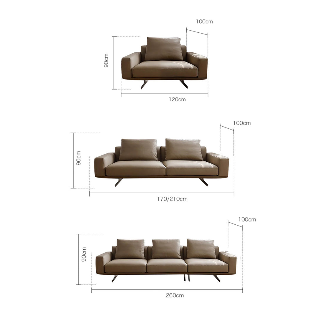 MAS-2030 Masdio Modern Leather Sofa Masdio