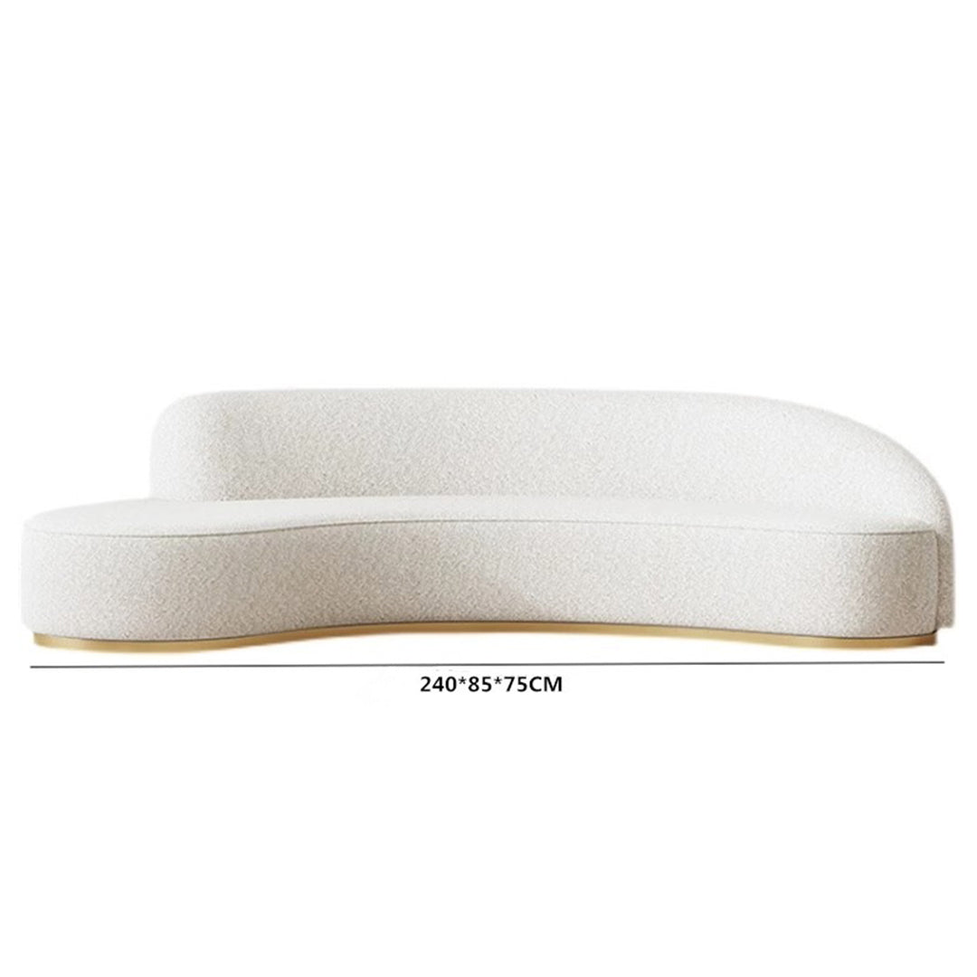 MAS-2027 Masdio Modern Curved Velvet Sofa Masdio