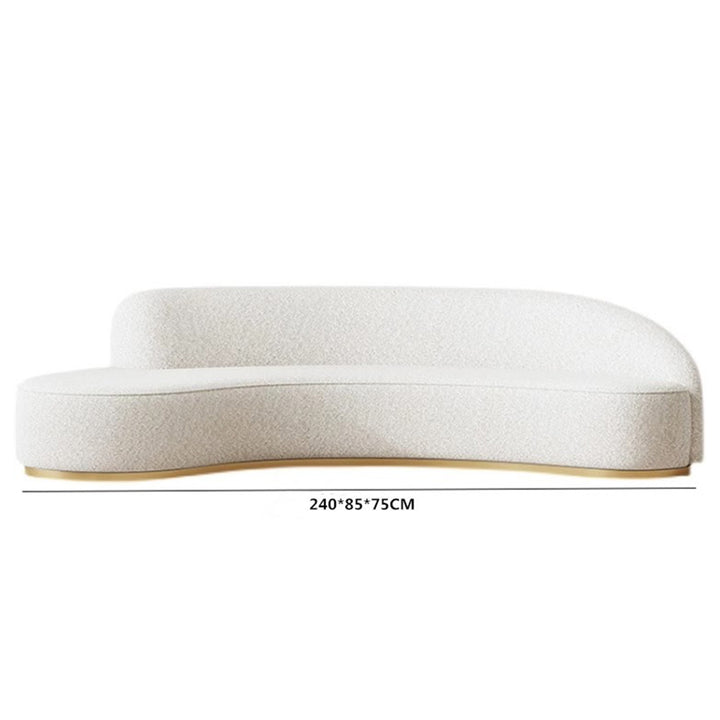 MAS-2027 Masdio Modern Curved Velvet Sofa Masdio
