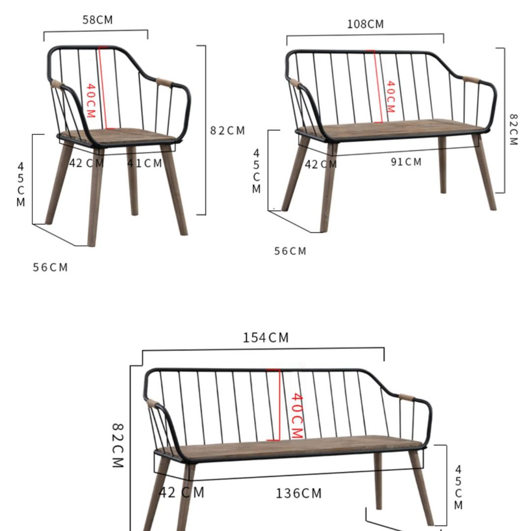 Rustic Oak Wooden Bench with Minimalist Steel Frame Present Them