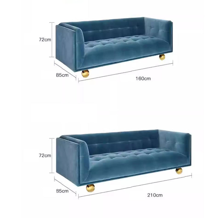 MAS-2151 Masdio Victorian Tufted Velvet Sofa Masdio