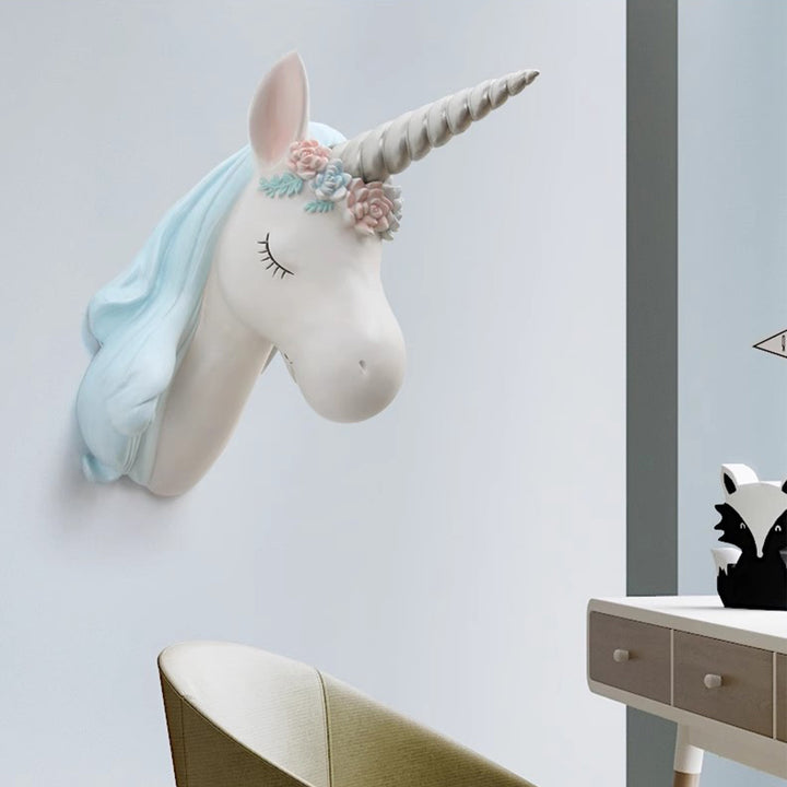 MAS-2011 Masdio Unicorn Wall Art Fauxidermy Masdio