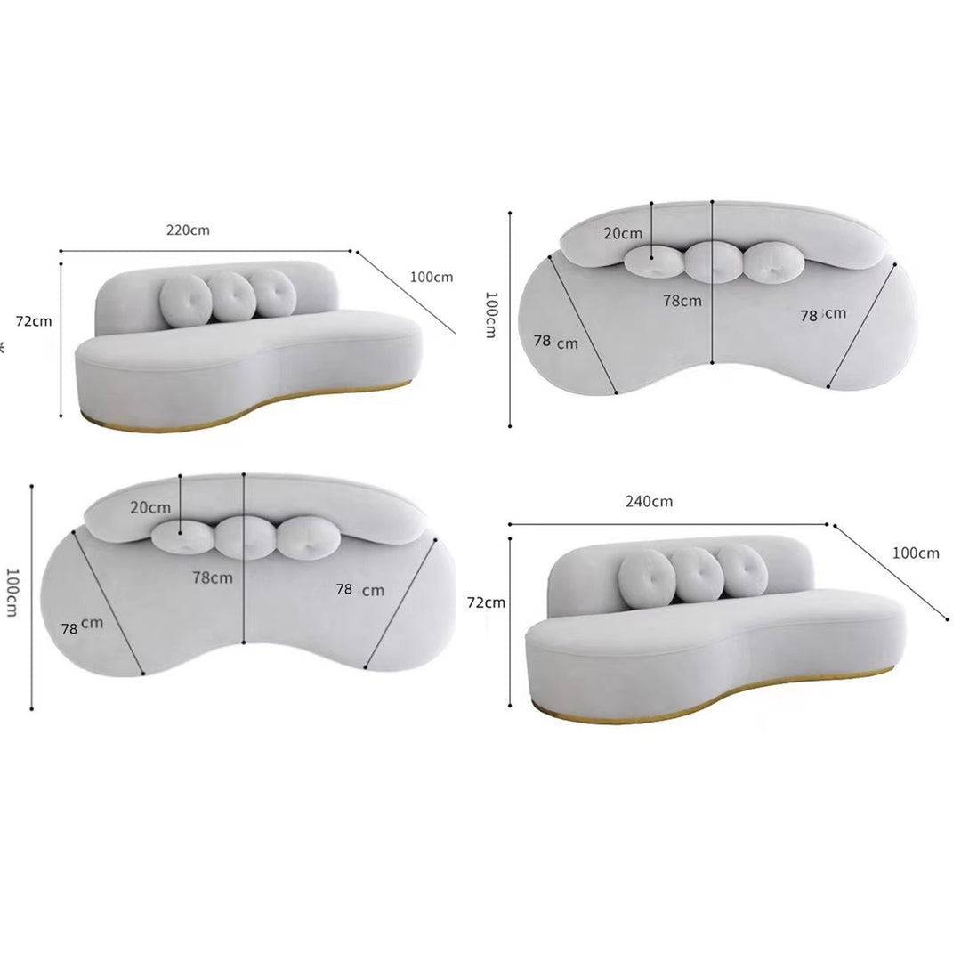 MAS-2037 Masdio Modern Velvet Sofa Masdio