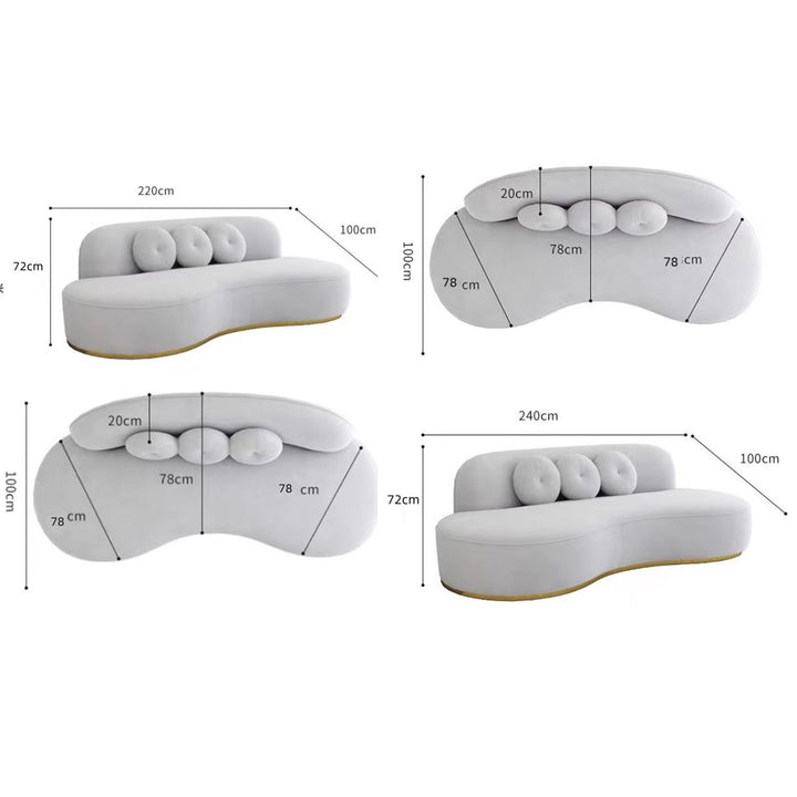 MAS-2037 Masdio Modern Velvet Sofa Masdio