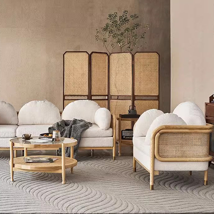 MAS-2107 Masdio Japandi Rattan Sofa Masdio