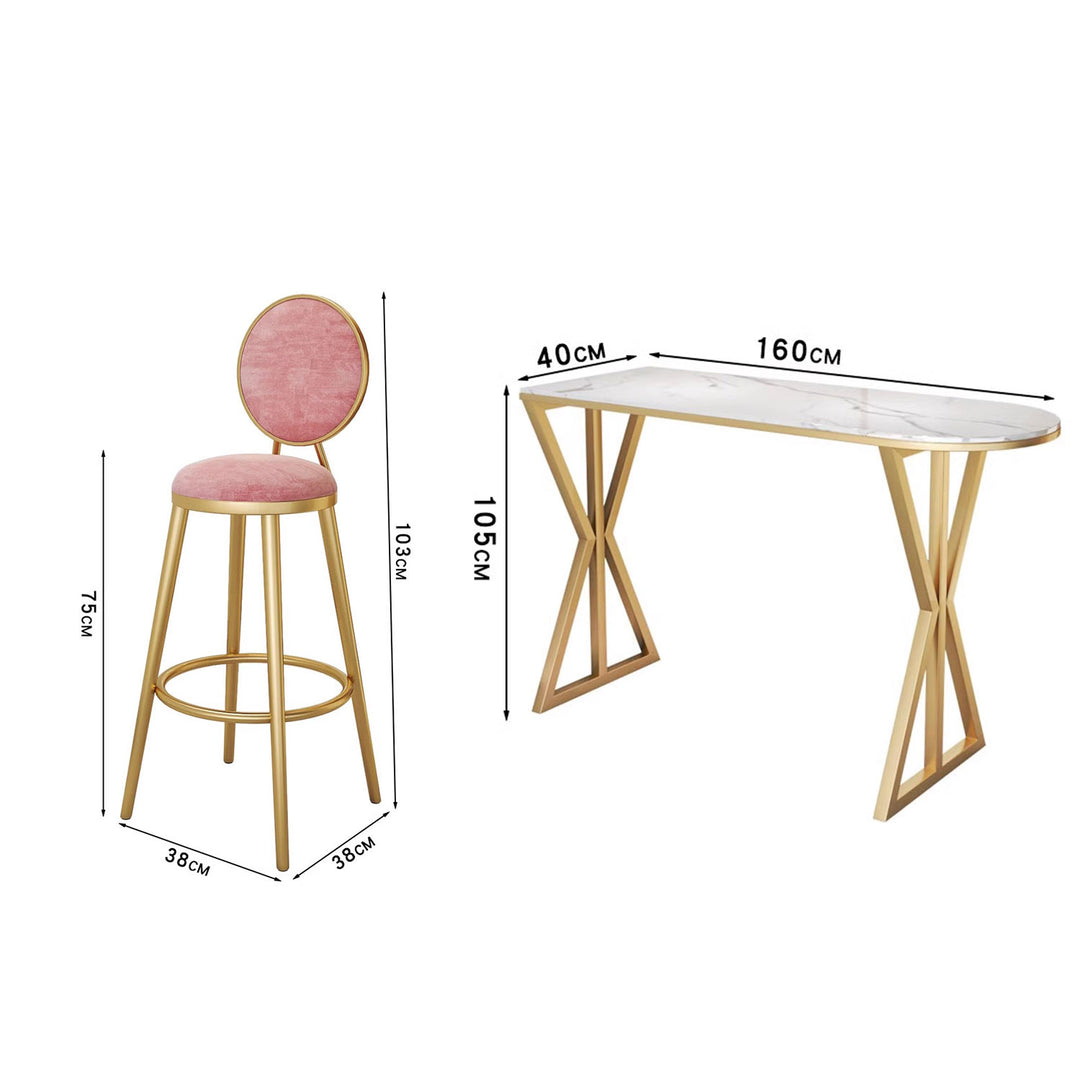 MAS-1851 Masdio Modern Marble Bar Table Masdio