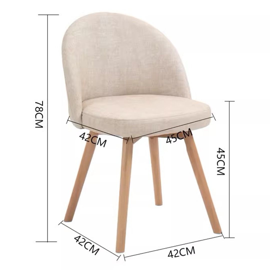 Masdio Fabric Dining Office Chair Masdio