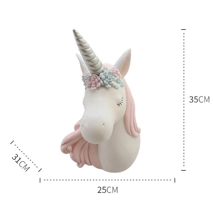 MAS-2011 Masdio Unicorn Wall Art Fauxidermy Masdio