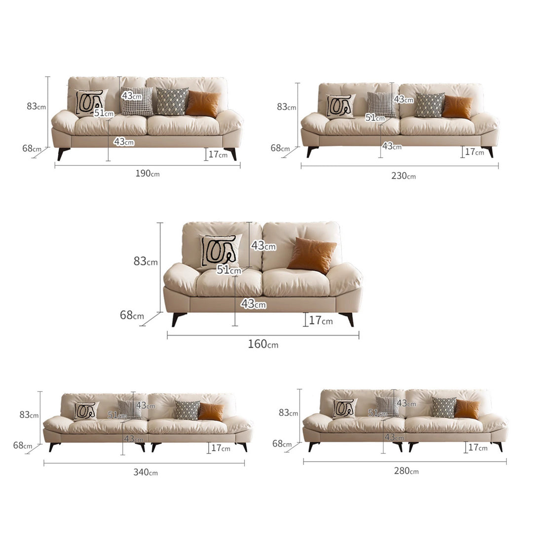 MAS-2096 Masdio Modern Leathaire Sofa Masdio