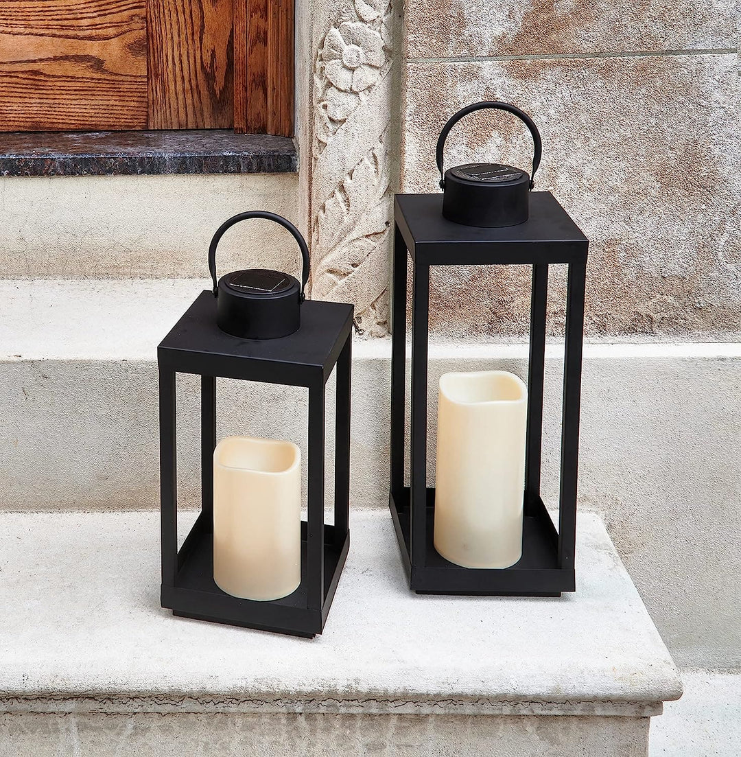 Solar Candle Holder Lantern Present Them