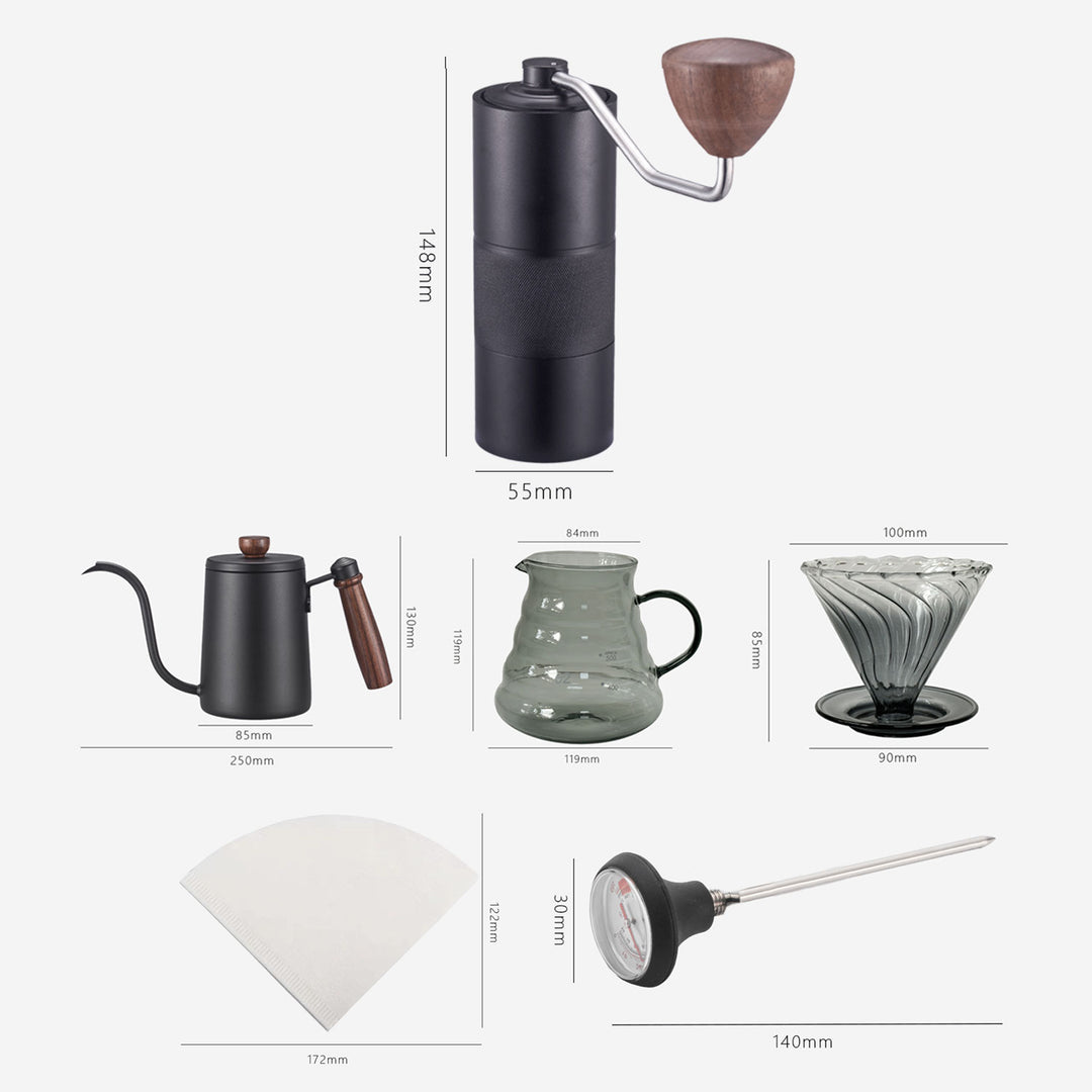 Artisanal Pour-Over Coffee Set Present Them