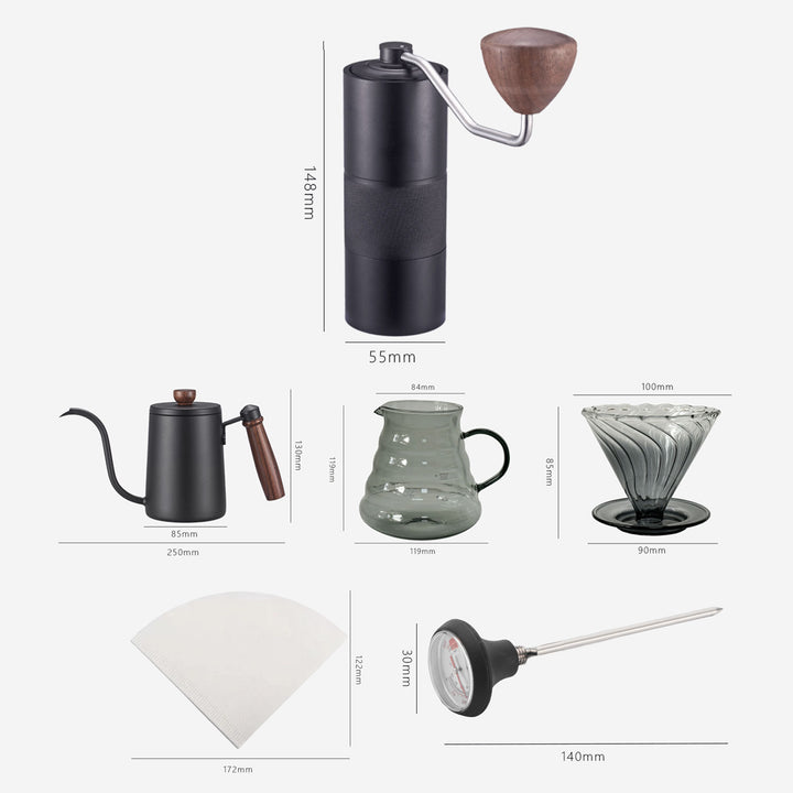 Artisanal Pour-Over Coffee Set Present Them