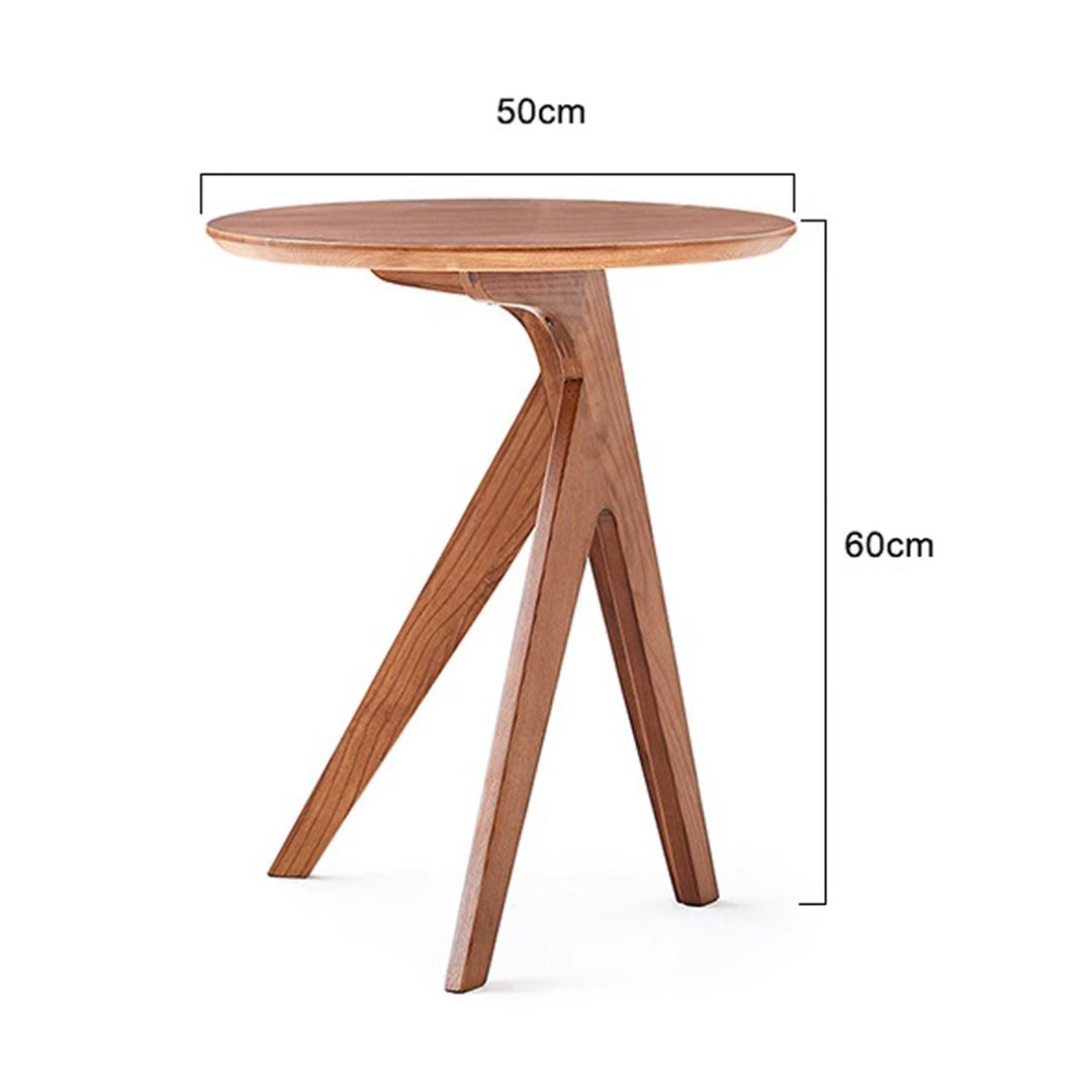 MAS-1269 Masdio Ash Wood Three-Legged Side Table Present Them