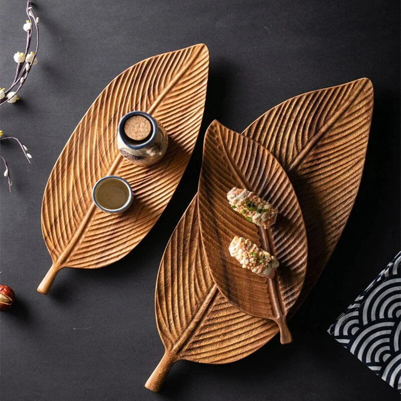 Black Walnut Leaf Plate Masdio